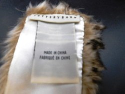 ombre faux fur stole tags